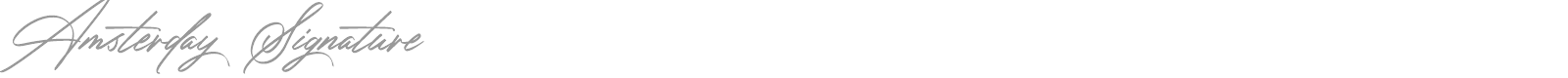 Amsterday Signature font preview
